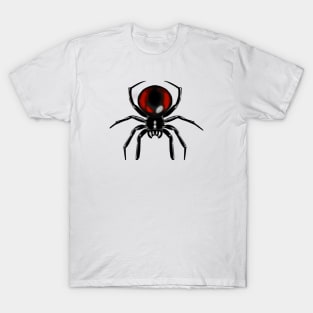 Cute Black Widow Spider Drawing T-Shirt